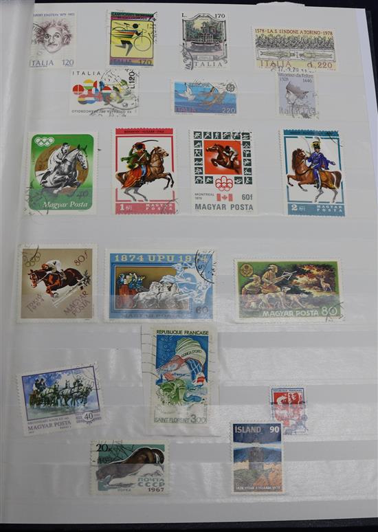 A folder of stamps